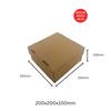 E-Flute Gift Box (Kraft) 200x200x100mm