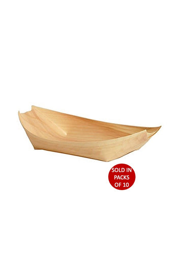Wooden boat for snacks and small treats