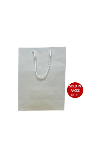 Large White Carrier Bag 275x136x413mm (Pack of 10)