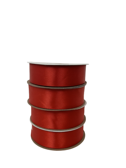 25mm x 30m Satin Ribbon (Red)