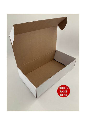 Corrugated White Box 470x242x116mm (Pack of 10)