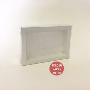 XS Chocolate Box (White)140x100x30mm (Pack of 10)