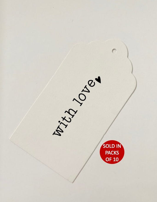 With Love Tag (White)