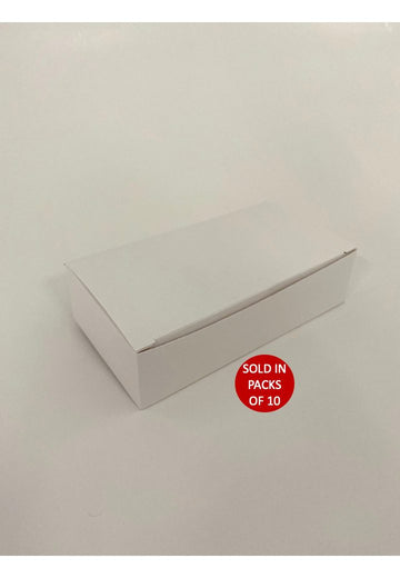 White Trinket Flip Lid Box 150x80x40mm