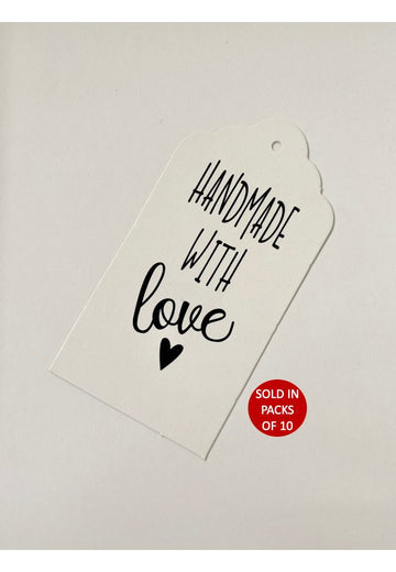 Handmade With Love Tag (White)