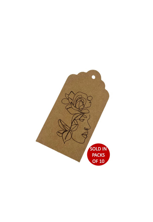 Woman Tag (Kraft)