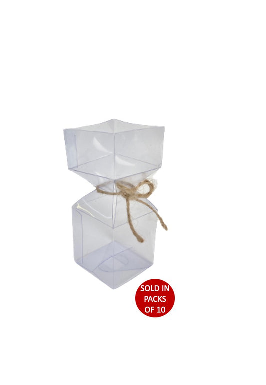 Small PVC Half Cracker Box 45x45x42mm (Pack of 10)