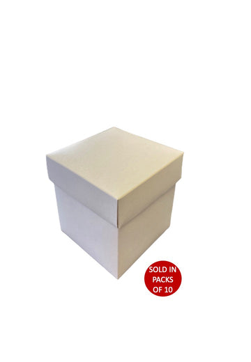 Lid and Base Cupcake Box with Insert (White)