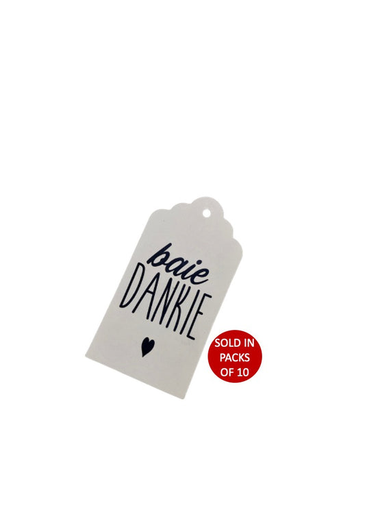 Baie Dankie Tag (White)